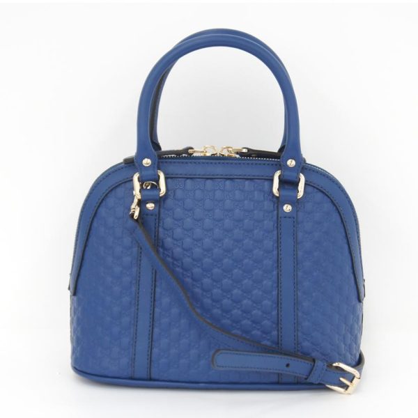 86315 2 Gucci Micro Guccisima Shoulder Bag Blue