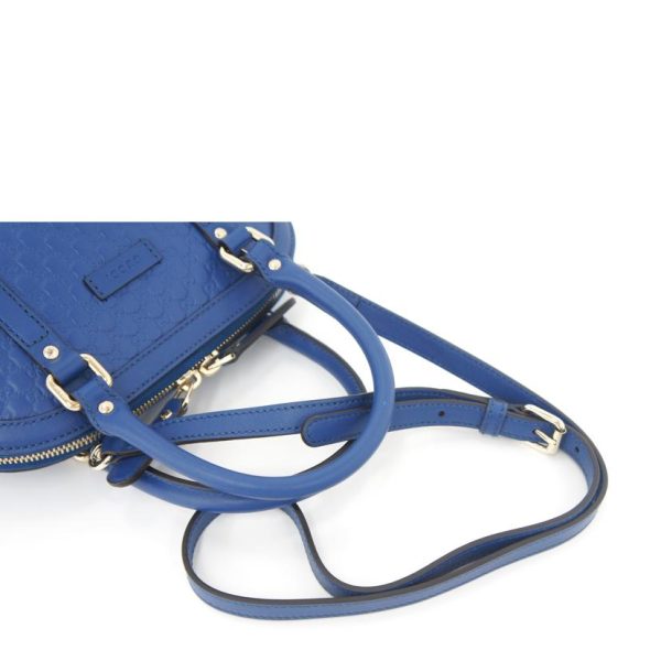 86315 4 Gucci Micro Guccisima Shoulder Bag Blue