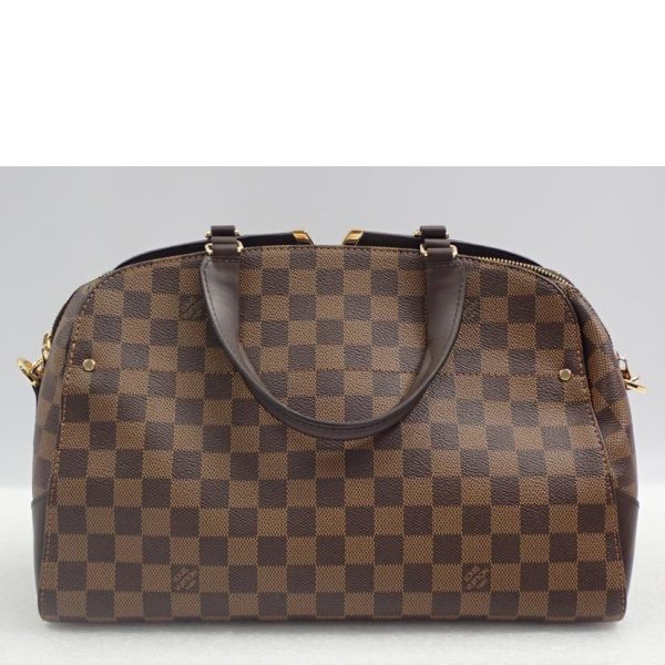 86776 2 Louis Vuitton Kensington Damier Ebene Hand Bag Brown