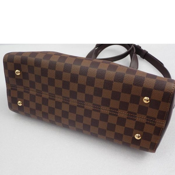 86776 3 Louis Vuitton Kensington Damier Ebene Hand Bag Brown