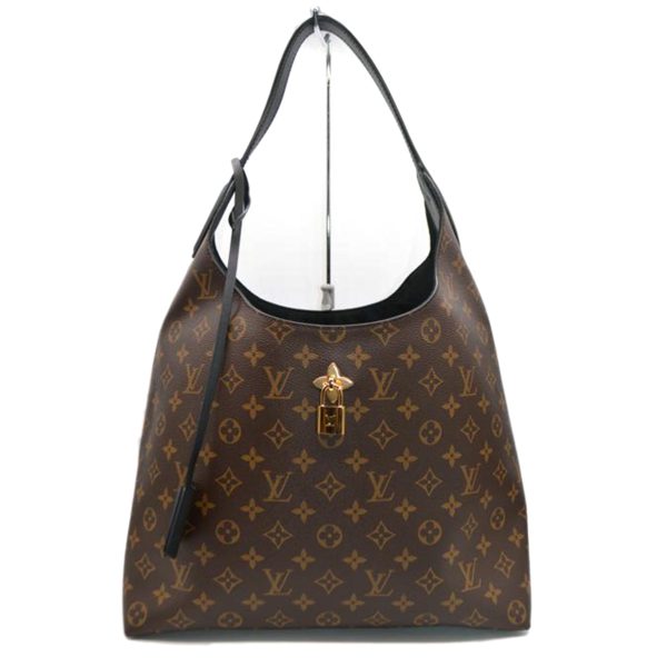 86885 1 Louis Vuitton Flower Hobo Monogram Handbag Brown