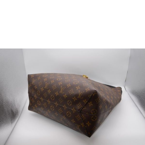 86885 3 Louis Vuitton Flower Hobo Monogram Handbag Brown