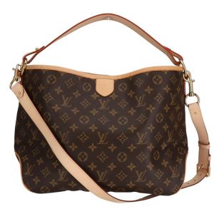 86932 1 Louis Vuitton Petit Bucket PM Shoulder Tote Bag Monogram Brown