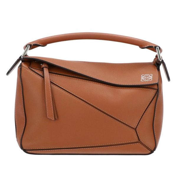 86953 1 Loewe Puzzle Bag Small Handbag Brown