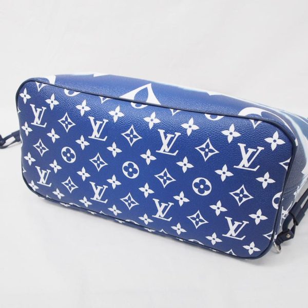 86996 3 Louis Vuitton Never Full MM Escal Bag Blue