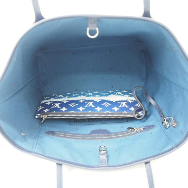 86996 5 Louis Vuitton Never Full MM Escal Bag Blue