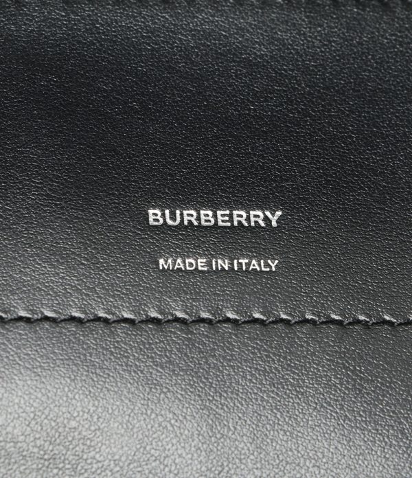 870113585 4 Burberry Long Tape Print Phone Wallet Black