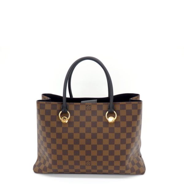 87084 2 Louis Vuitton Riverside Damier Handbag Brown