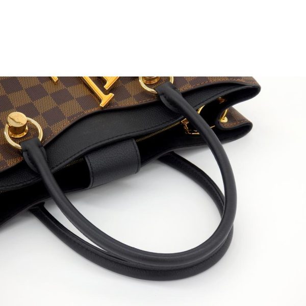 87084 3 Louis Vuitton Riverside Damier Handbag Brown