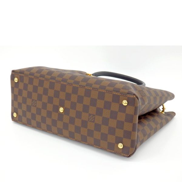 87084 4 Louis Vuitton Riverside Damier Handbag Brown