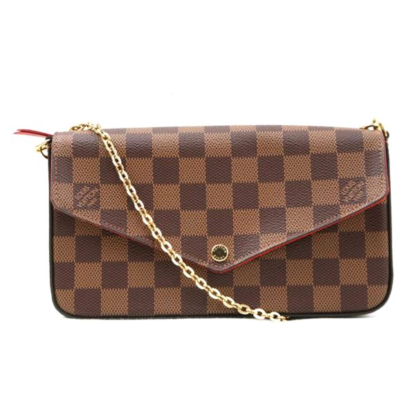 87619 1 Louis Vuitton Pochette Félicie Damier Ebene