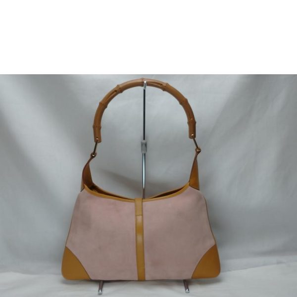 88453 2 Gucci Bamboo One Shoulder Bag Creme