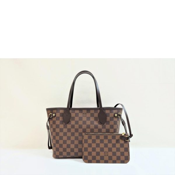 88762 2 Louis Vuitton Neverfull PM Damier Ebene Brown