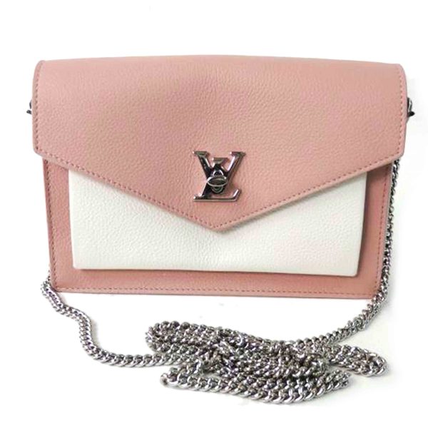 89535 1 Louis Vuitton Pochette Lock Me Chain Rose Valley