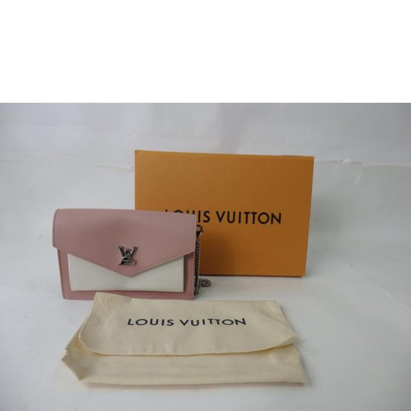 89535 7 Louis Vuitton Pochette Lock Me Chain Rose Valley