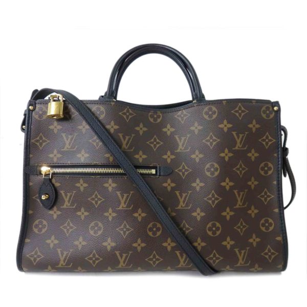 89665 1 Louis Vuitton Popin Court MM Monogram Bag Noir