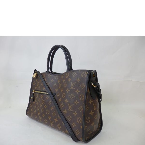 89665 3 Louis Vuitton Popin Court MM Monogram Bag Noir