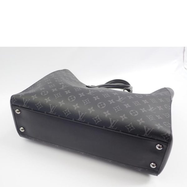 89915 3 Louis Vuitton Grand Sac Monogram Eclipse Bag Black