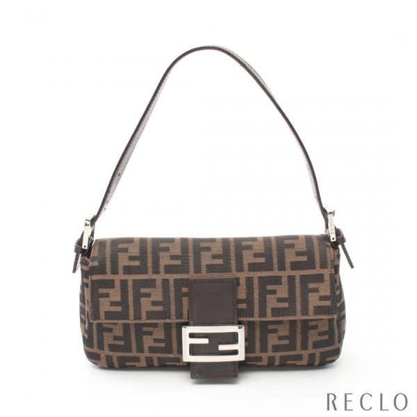 899689 Fendi Mamma Bucket Leather Handbag Brown