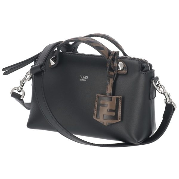 8bl145a6cof147m Fendi By The Way FF Logo Shoulder Bag Black