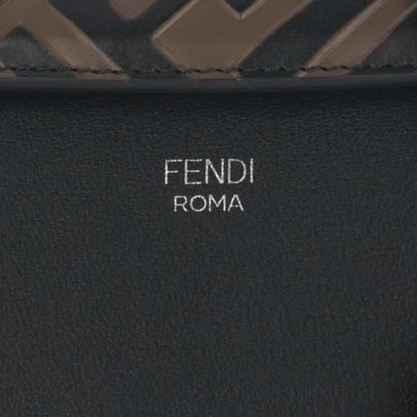 8bl145a6cof147m 4 Fendi By The Way FF Logo Shoulder Bag Black