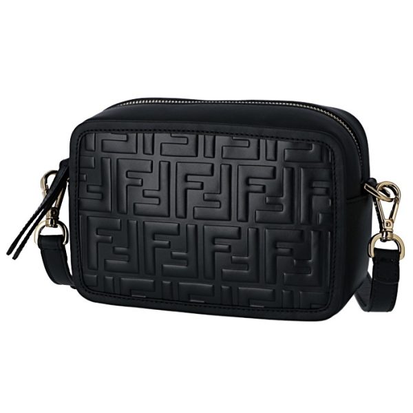 8bs019a4k5f0kur 1 Fendi Mini Shoulder Camera Bag Black