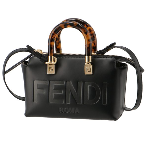 8bs067abvl 1 Fendi By The Way Boston Bag Mini Brown