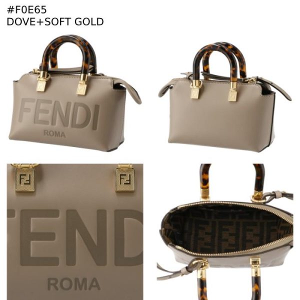 8bs067abvl 13 Fendi By The Way Boston Bag Mini Brown