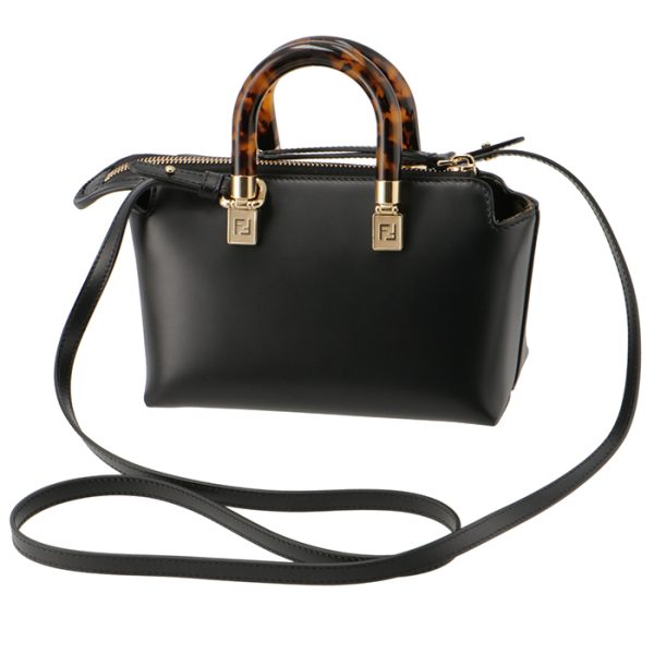 8bs067abvl 2 Fendi By The Way Boston Bag Mini Brown