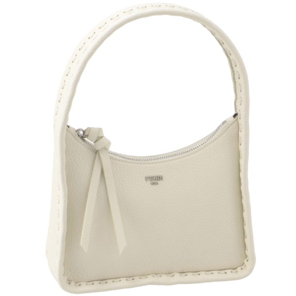 8bs094ant2f1jbp Fendi Fendessence Selleria Stitch Handbag White