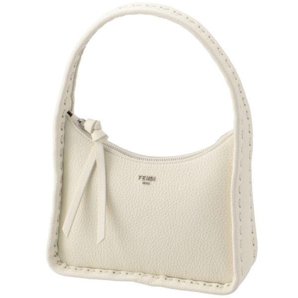 8bs094ant2f1jbp 1 Fendi Fendessence Selleria Stitch Handbag White