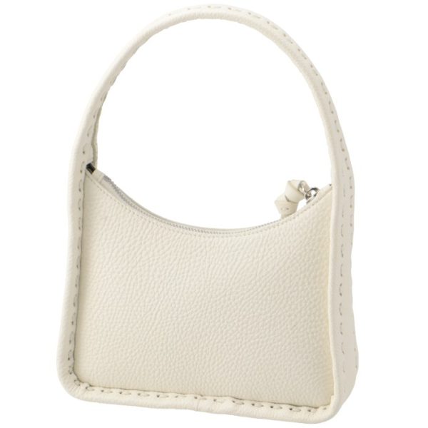 8bs094ant2f1jbp 2 Fendi Fendessence Selleria Stitch Handbag White