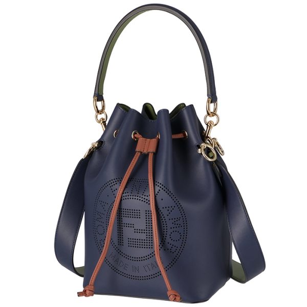 8bt309a7sqf02si 1 Fendi Montresor Small Shoulder Bag Navy