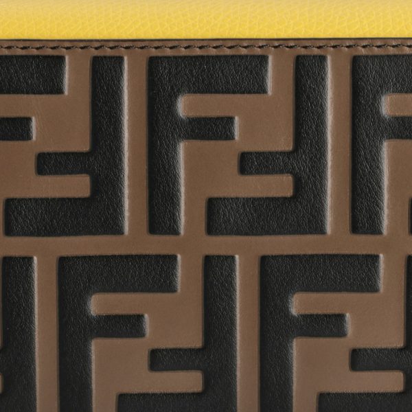 8m0251aaiif19da 3 Fendi F Is Fendi FF Logo Continental Wallet Yellow