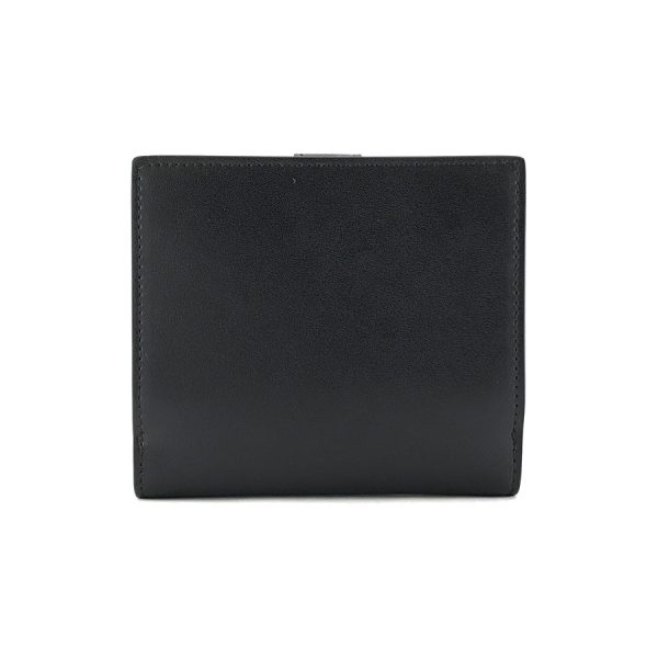 8m0386 swd f0e6e 02 Fendi Leather Wallet Bifold Mini Black Taupe Bicolor