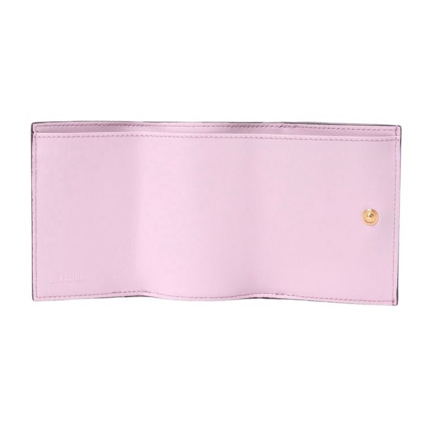 8m0395a18bf0nvj 4 Fendi Trifold Wallet leather Elegant Pink