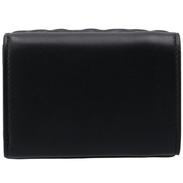 8m0395aajdf0kur 2 Fendi Baguette Trifold Mini Wallet Black