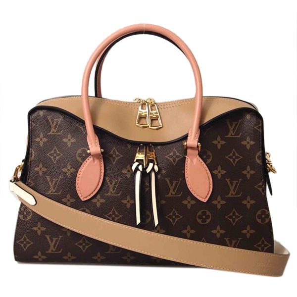 90099 1 Louis Vuitton Tuilritote Monogram Tote Bag Brown