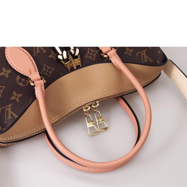 90099 4 Louis Vuitton Tuilritote Monogram Tote Bag Brown