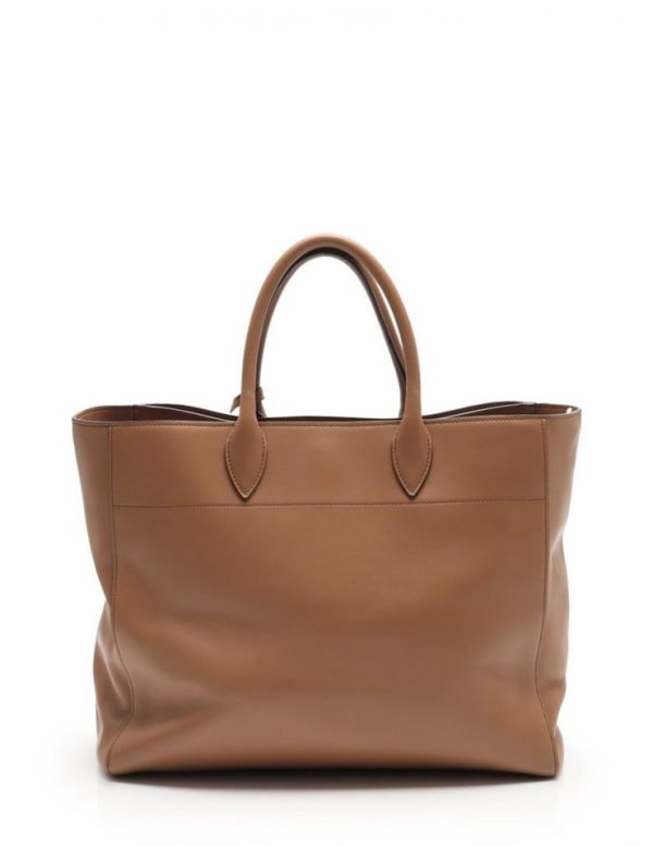 902073002020 3 Prada Leather Tote Bag Beige