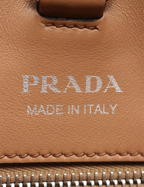 902073002020 6 Prada Leather Tote Bag Beige