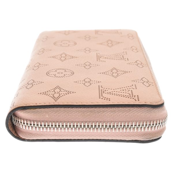 9024b260010 3 LOUIS VUITTON Mahina Monogram Logo Zip Wallet Leather Pink