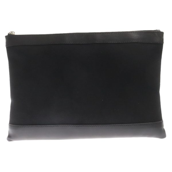 9024c100049 2 Balenciaga Navy Clip M Clutch Bag Leather Black