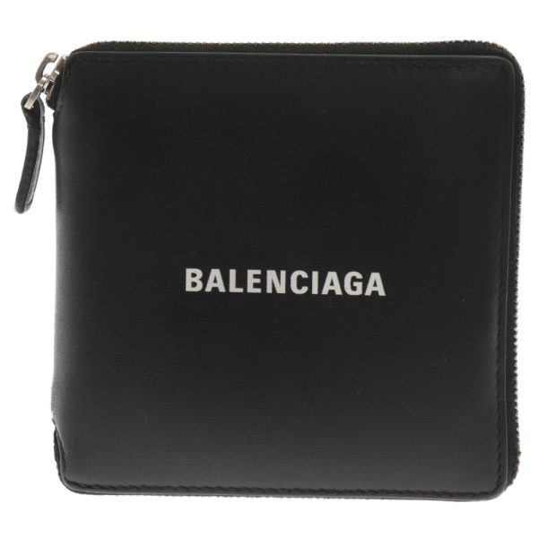 9024c250064 1 Balenciaga Everyday Zippy Bifold Wallet Leather Black