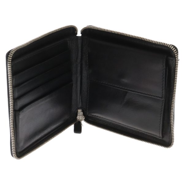 9024c250064 4 Balenciaga Everyday Zippy Bifold Wallet Leather Black