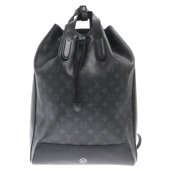 9024c300215 1 Louis Vuitton X Fragment Design Monogram Eclipse Explorer Backpack Leather Black