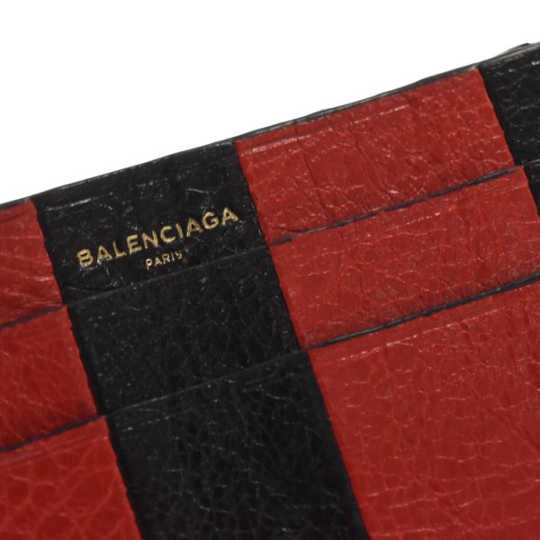 9024d040167 5 Balenciaga Multi Stripe Card Case Leather Black