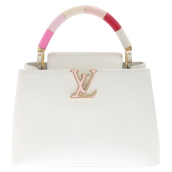 9024d190073 1 Louis Vuitton Capucines Bb Handbag Leather White