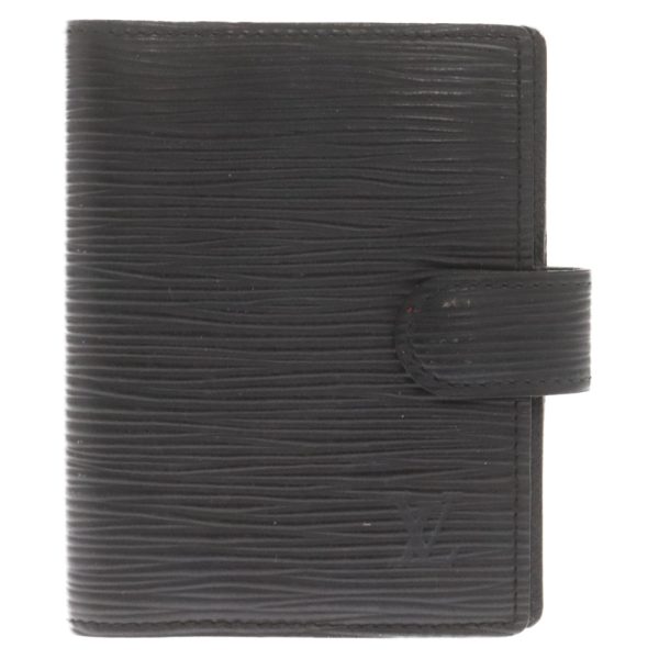 9024e030173 1 LOUIS VUITTON Epi Agenda Mini Notebook Cover Leather Black