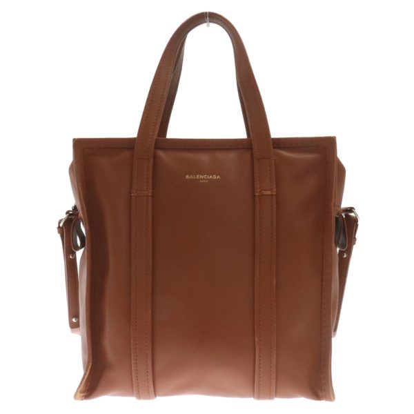 9024e210073 1 BALENCIAGA Bazar Shopper Tote Bag Leather Brown